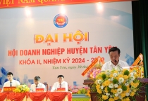 Đại hội Hội Doanh nghiệp huyện Tân Yên lần thứ II, nhiệm kỳ 2024-2029